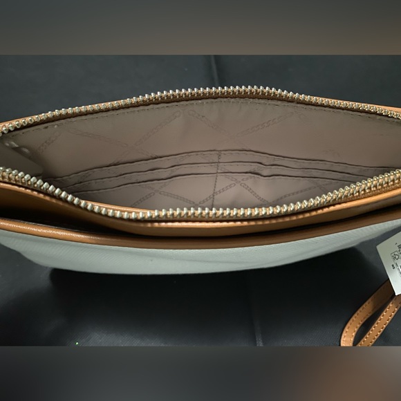 Michael Kors Large Rainbow Embellished Logo Canvas Pouch. - Picture 7 of 11